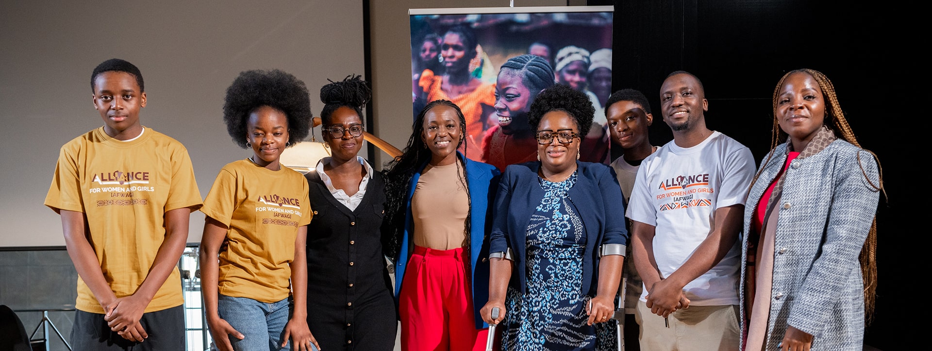 Members of the AFWAG community together